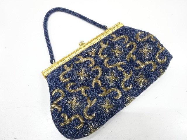 ビーズ　ハンドバッグ